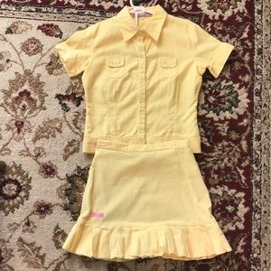 Company B girls corduroy skirt and blouse set. XXL